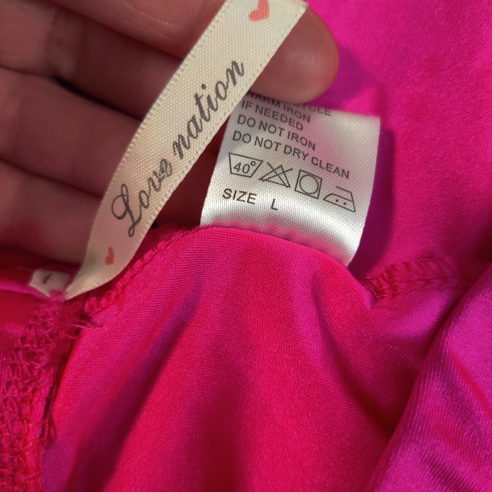 Neon Pink Spandex Bike Shorts - Picture 3 of 3